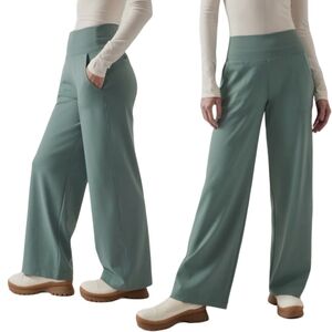 Athleta Wide Leg Pants in Sage Green